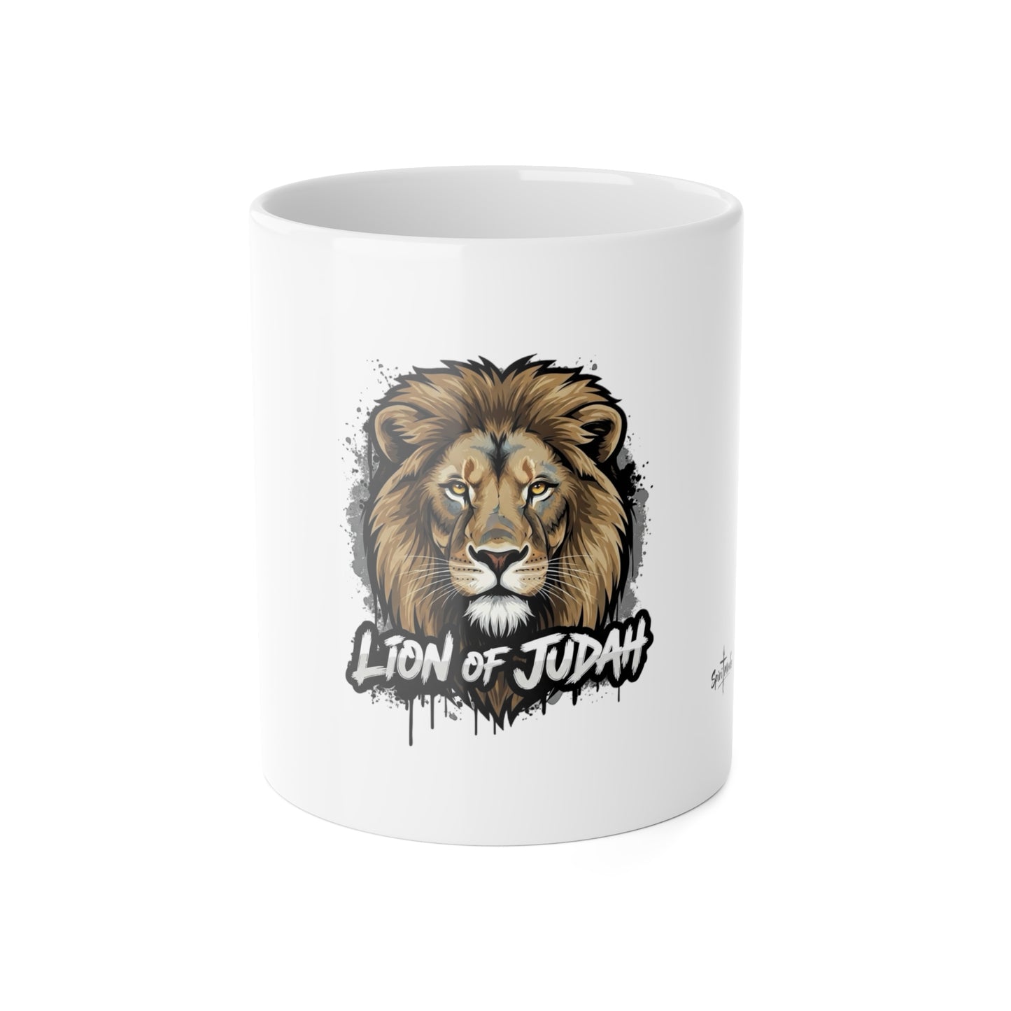 White Mug, (11oz)-LION OF JUDAH