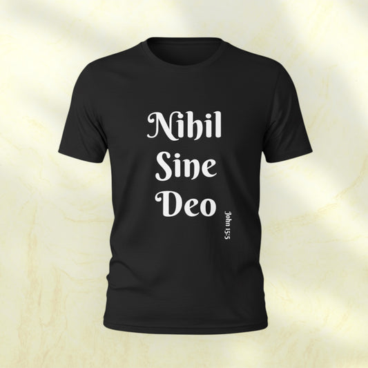 NIHIL SINE DEO-Unisex Softstyle T-Shirt