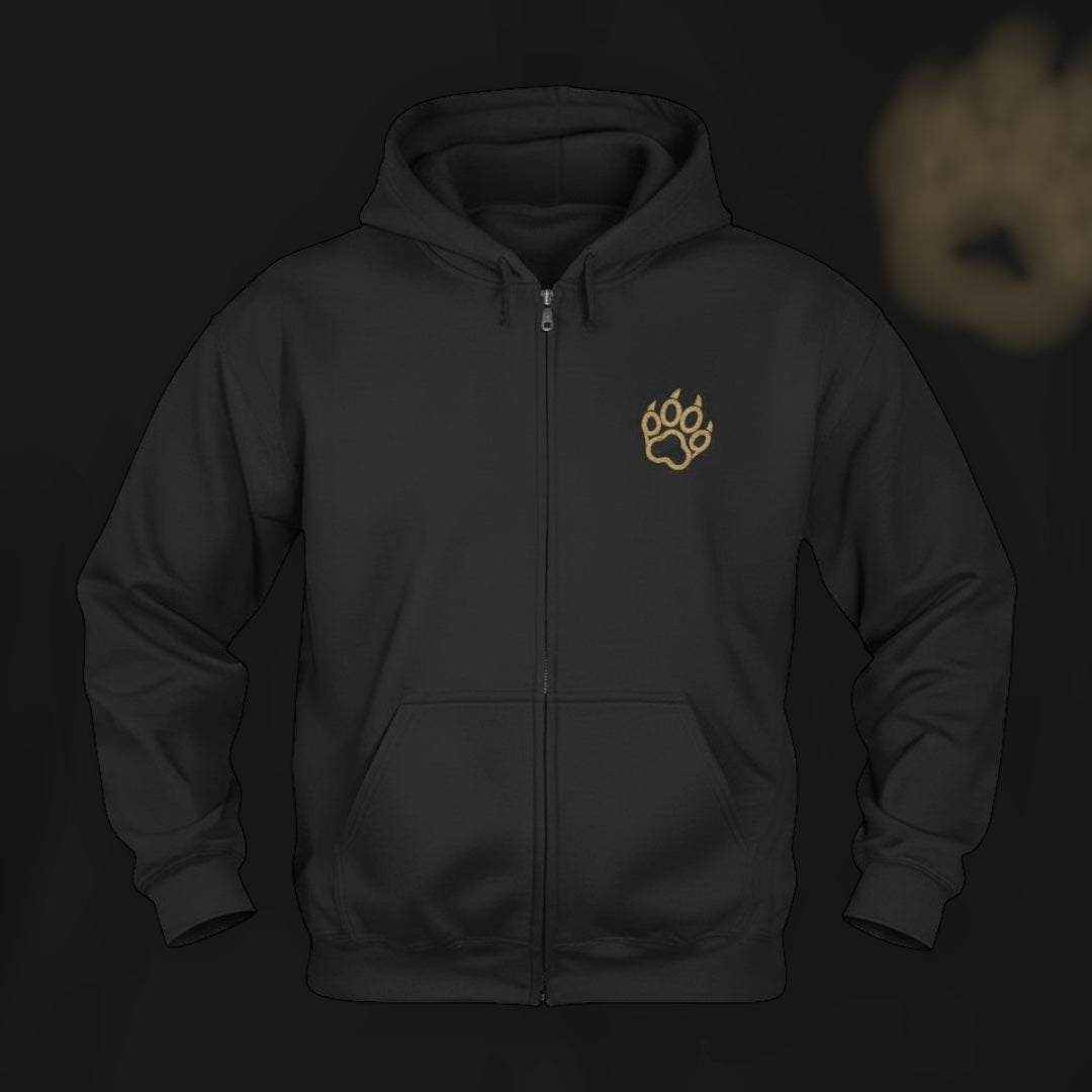 LION OF JUDAH - Available in Black and Dark Heather (Zippered Hoodie)