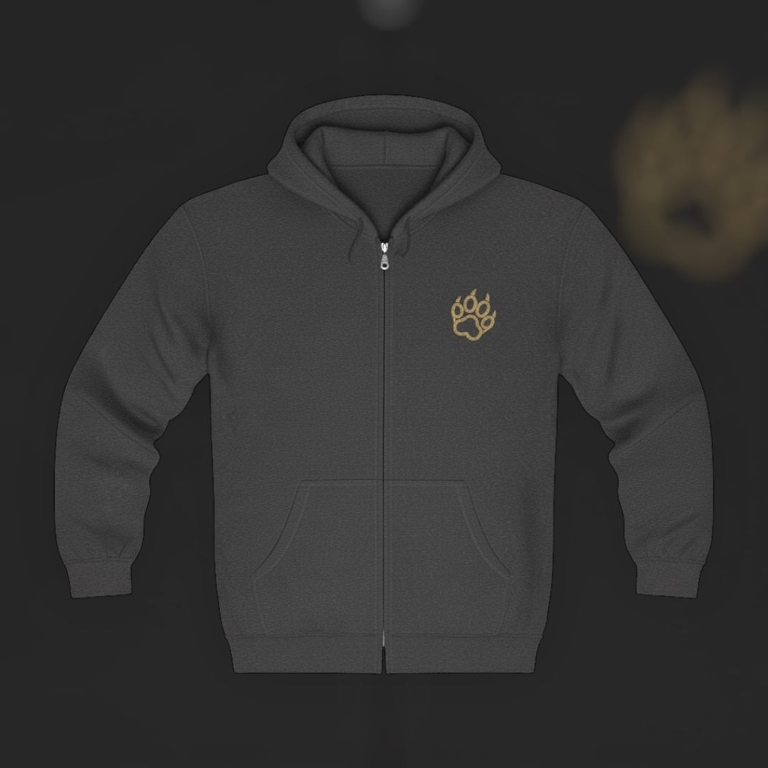LION OF JUDAH - Available in Black and Dark Heather (Zippered Hoodie)