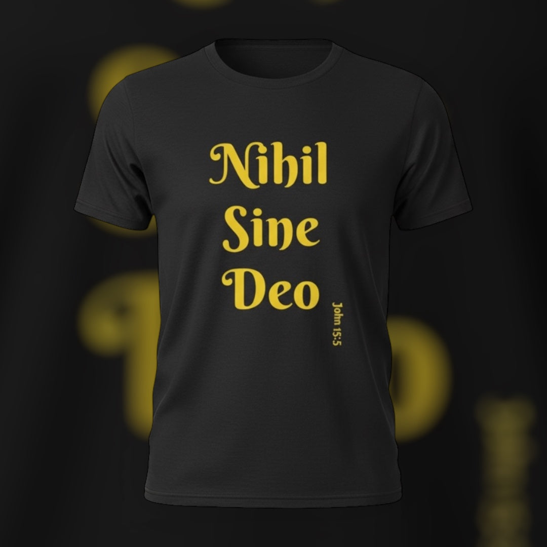 NIHIL SINE DEO-“Nothing without God”-Unisex Softstyle T-Shirt-Select your color!