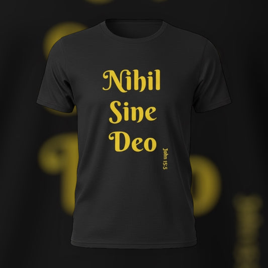 NIHIL SINE DEO-“Nothing without God”-Unisex Softstyle T-Shirt-Select your color!