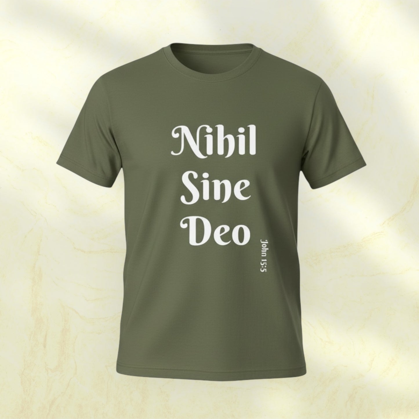 NIHIL SINE DEO-“Nothing without God”-Unisex Softstyle T-Shirt-Select your color!
