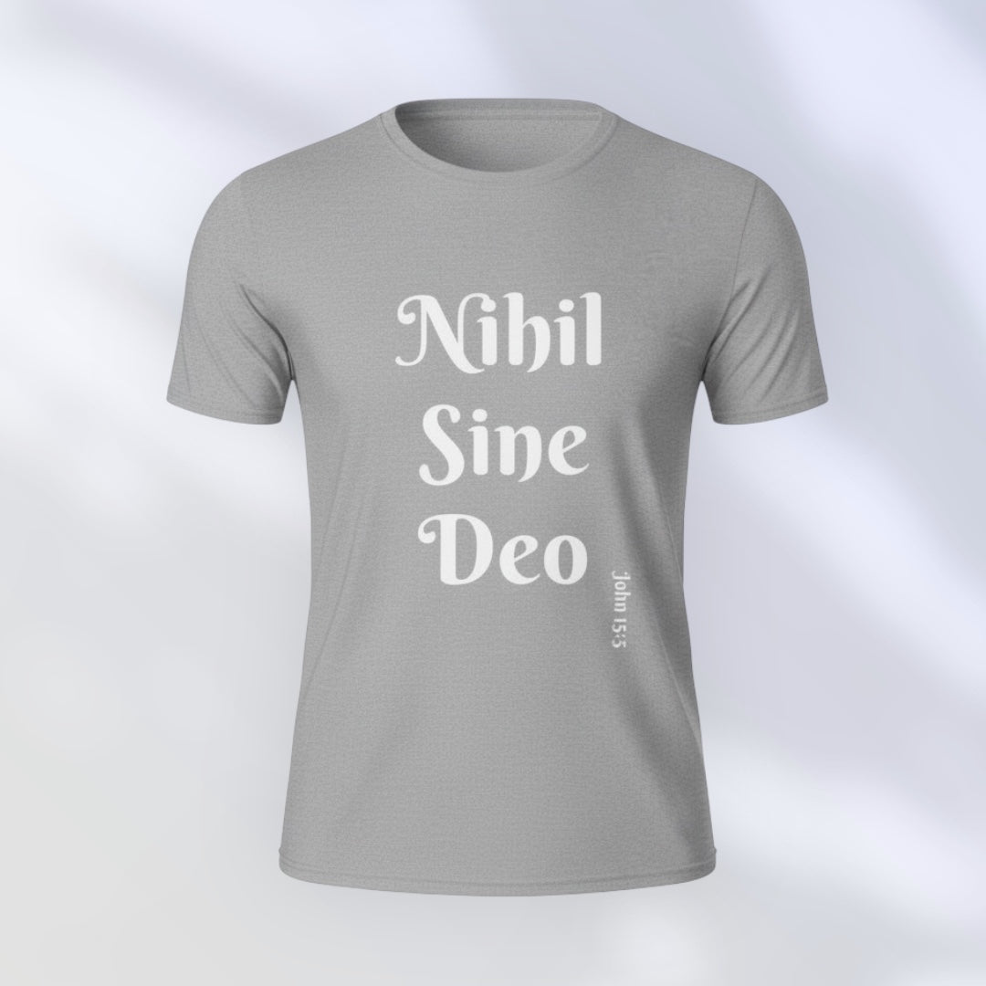 NIHIL SINE DEO-“Nothing without God”-Unisex Softstyle T-Shirt-Select your color!