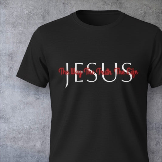 JESUS-THE WAY.THE TRUTH.THE LIFE-Available in Black and Blue